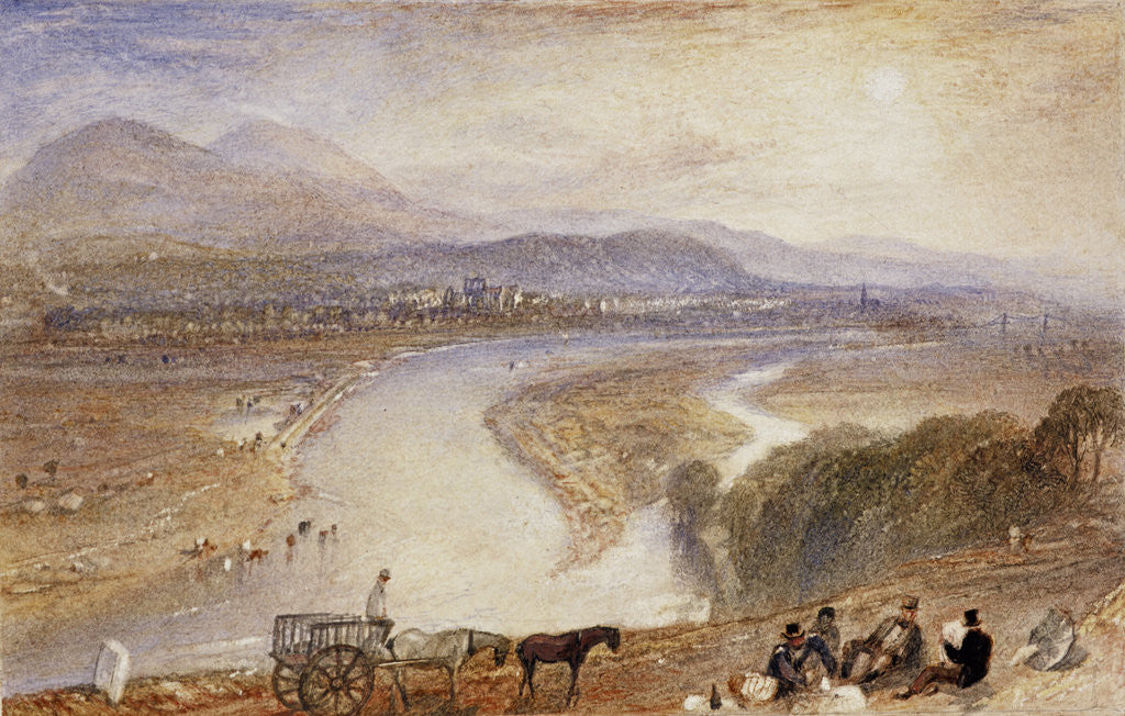 Detail of Melrose by Joseph Mallord William Turner