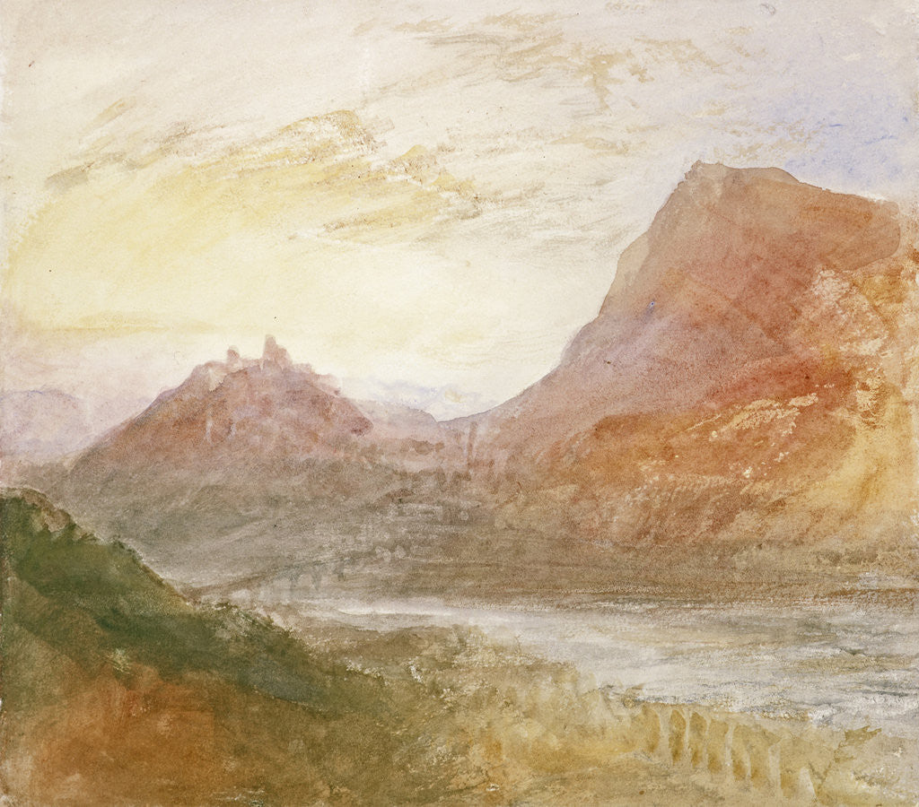 Detail of Sion, Rhone (or Splugen) by Joseph Mallord William Turner