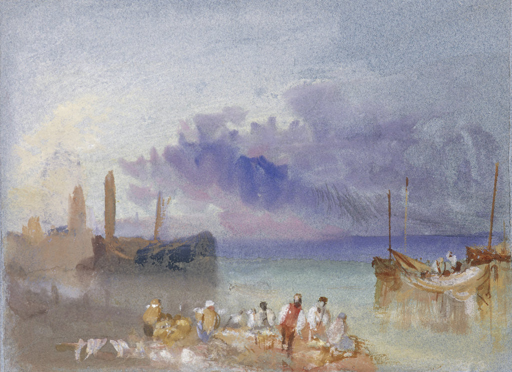 Detail of Harbour View by Joseph Mallord William Turner