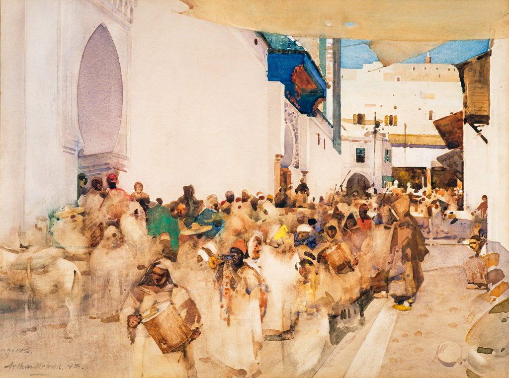 Detail of A Moorish Procession, Tangier by Arthur Melville