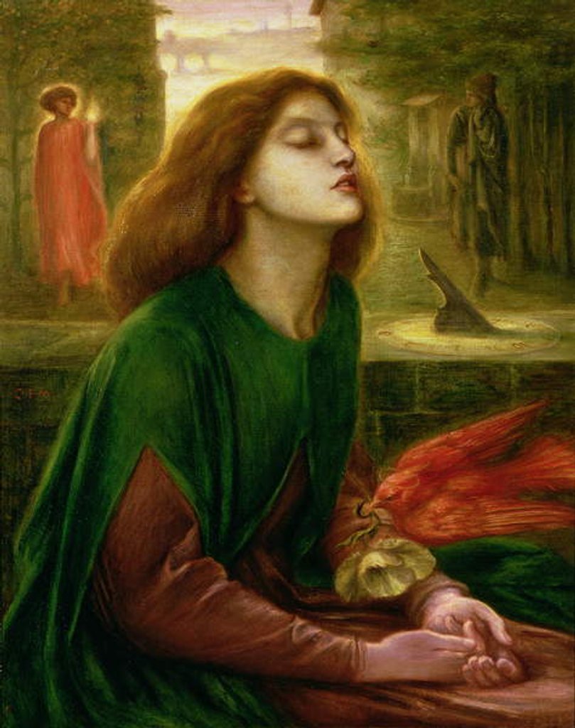 Detail of Copy of Beata Beatrix by Dante Gabriel Rossetti, c.1900-10 by Charles Fairfax Murray