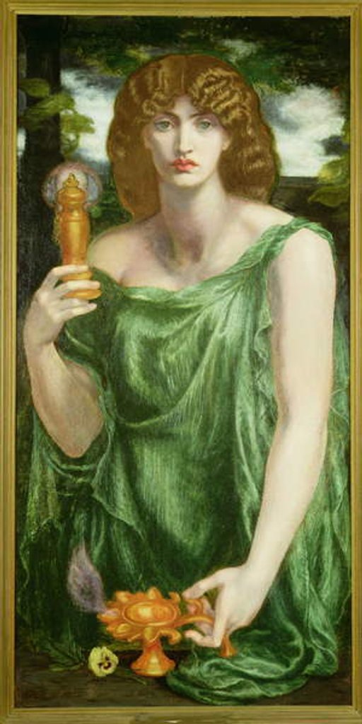 Detail of Mnesmosyne, 1881 by Dante Gabriel Charles Rossetti