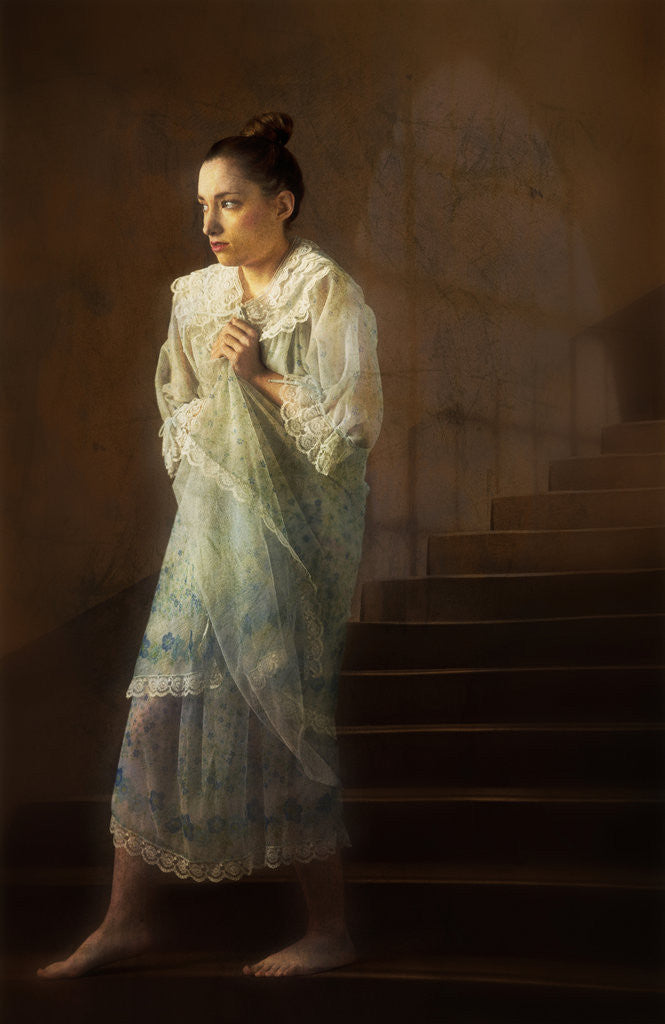 Detail of Woman in nightdress by Ricardo Demurez