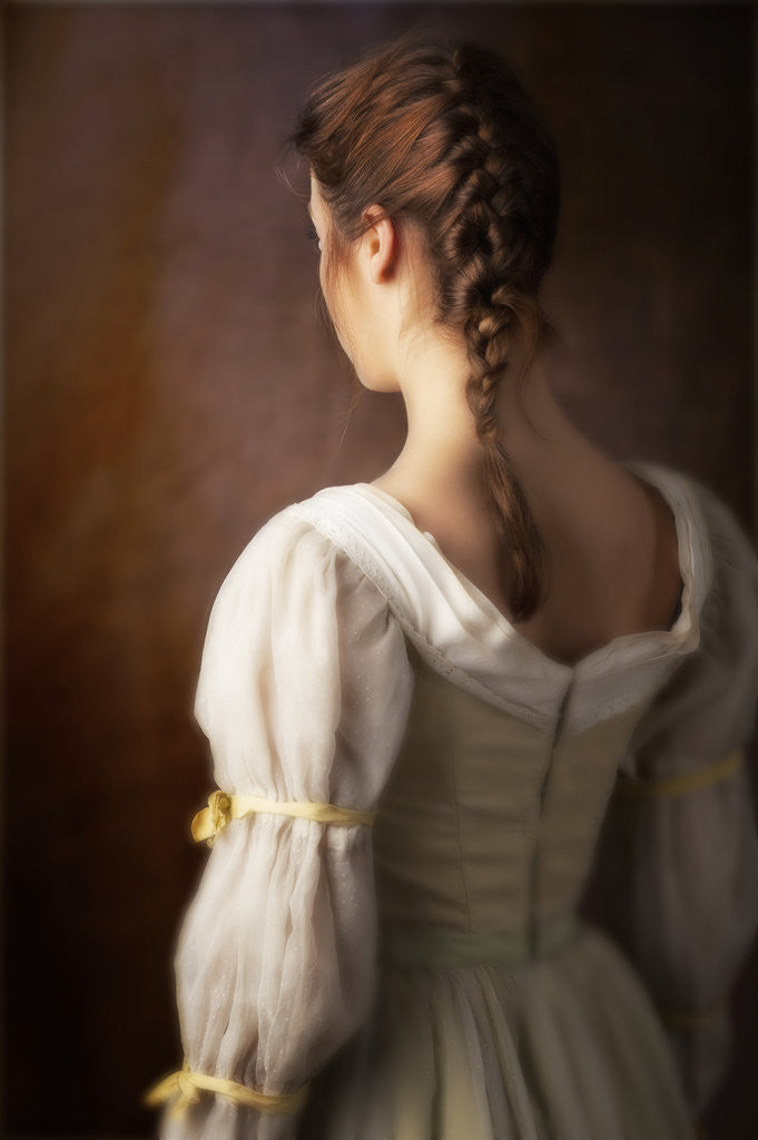 Detail of Woman in white dress #5 by Ricardo Demurez