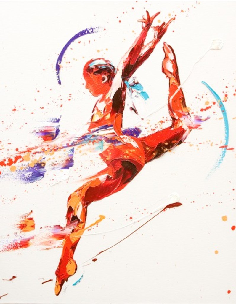 Detail of Gymnast Two, 2010 by Penny Warden
