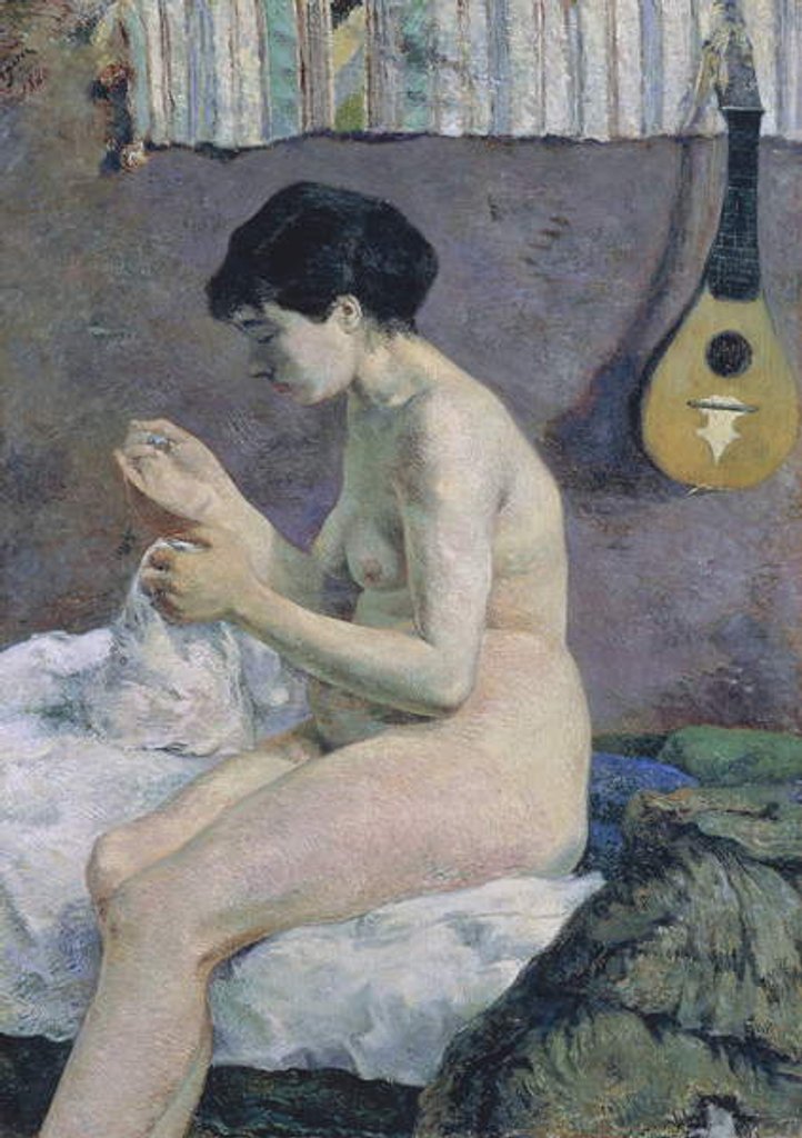 Detail of Study of Nude, Suzanne sewing, 1880 by Paul Gauguin