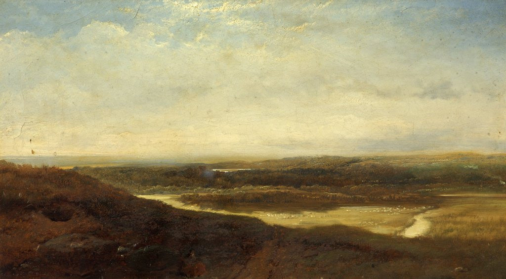 Detail of The Marshes, Cromer, Norfolk by Henry Bright