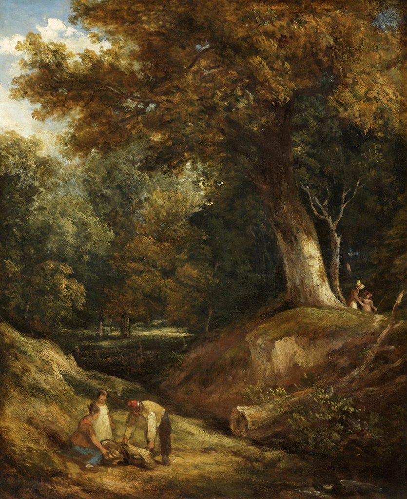 Detail of A Woodland Glade with Figures by William Collins