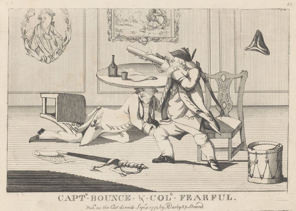 Detail of Captain Bounce and Colonel Fearful by Anonymous