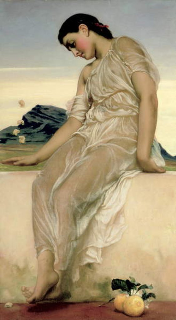 Detail of Knucklebones, 1867 by Frederic Leighton