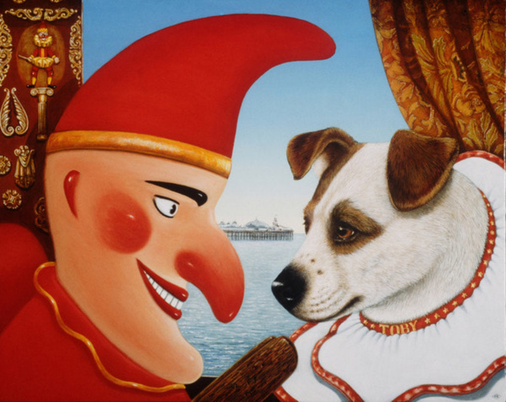 Detail of Toby and Punch, 1994 by Frances Broomfield
