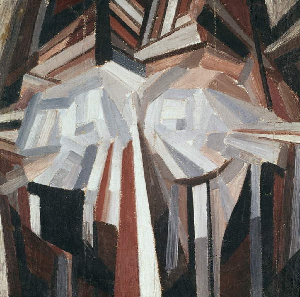 Detail of Cubist Head, 1914-15 by Alexander Bogomazov