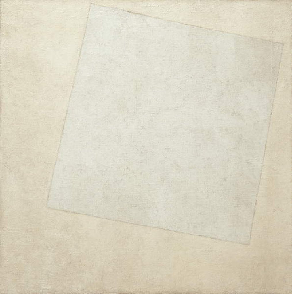 Detail of Suprematist Composition: White on White, 1918 by Kazimir Severinovich Malevich