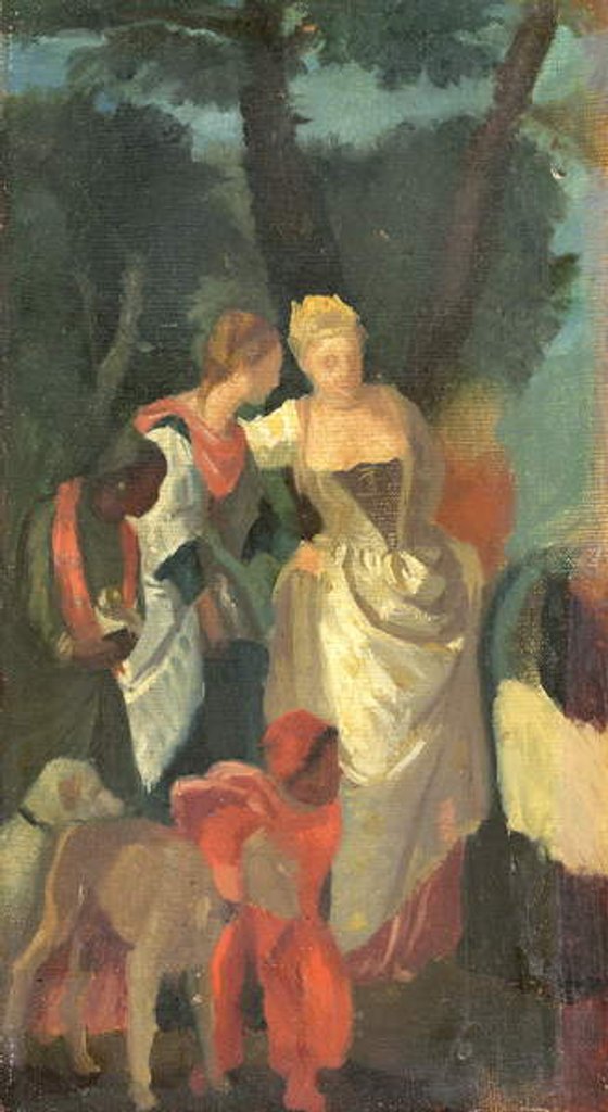 Detail of The Finding of Moses by Edgar Degas