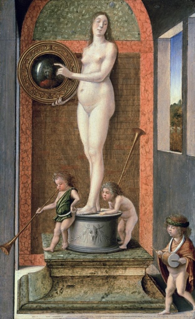 Detail of Allegory of Prudence by Giovanni Bellini