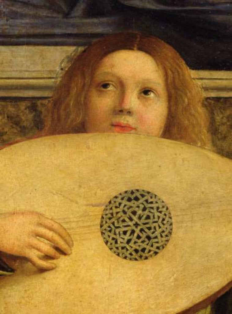 Detail of The San Giobbe Altarpiece by Giovanni Bellini