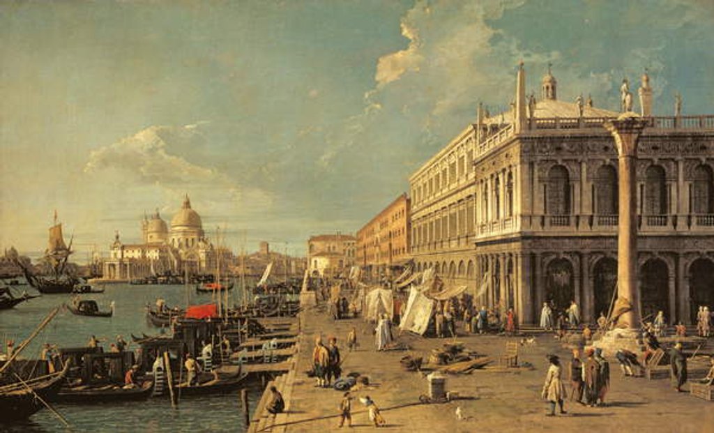 Detail of The Molo and the Zecca, Venice by Canaletto
