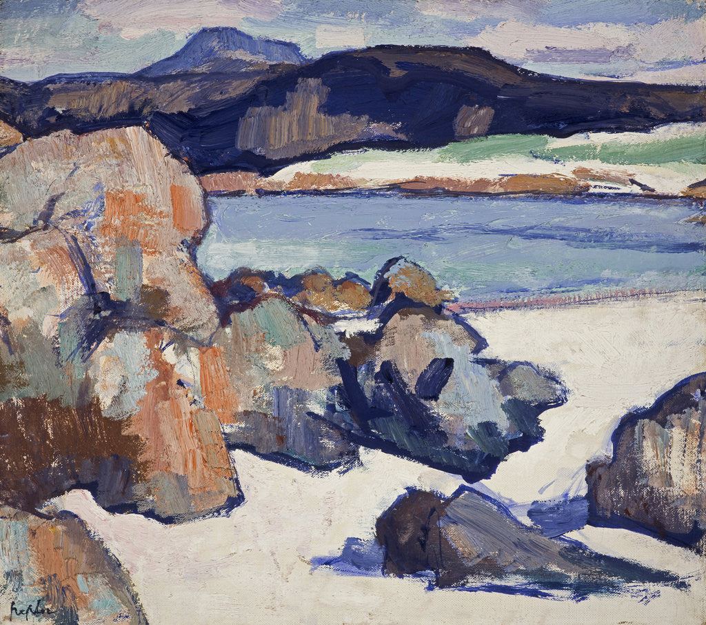 Detail of Iona Landscape: Rocks by Samuel John Peploe