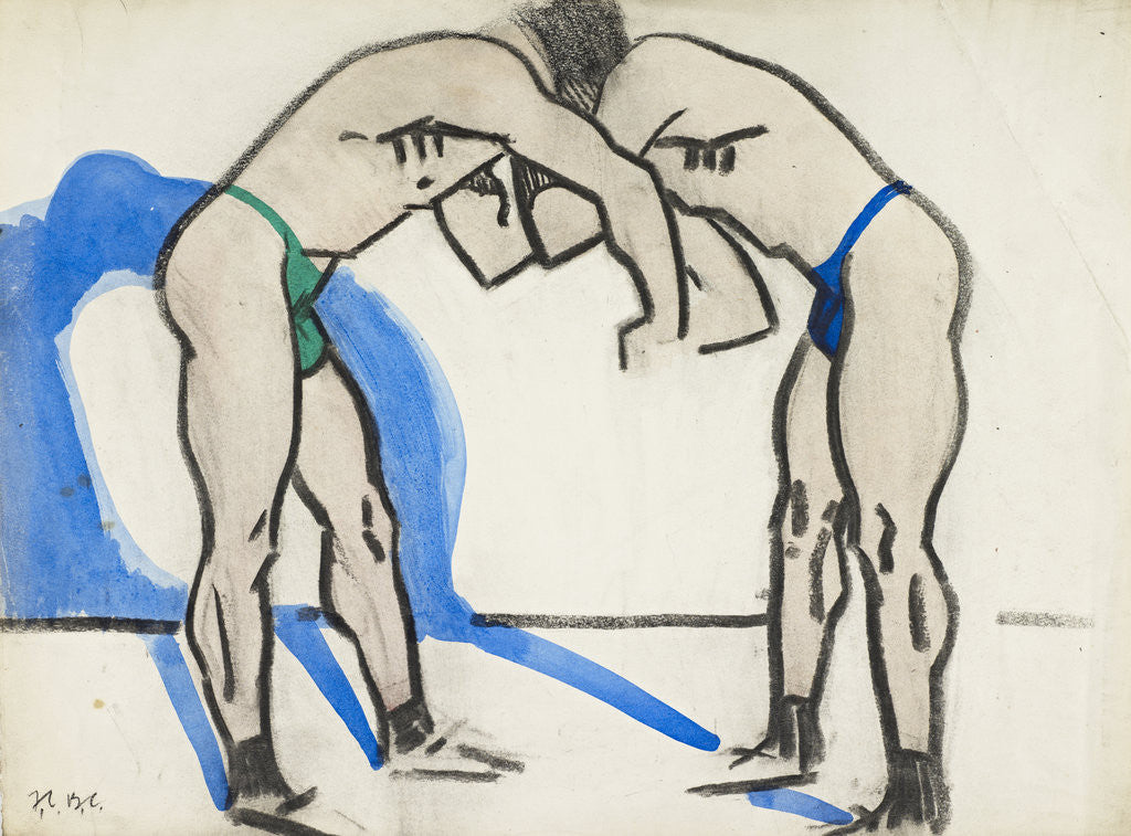 Detail of Two Wrestlers by Francis Campbell Boileau Cadell