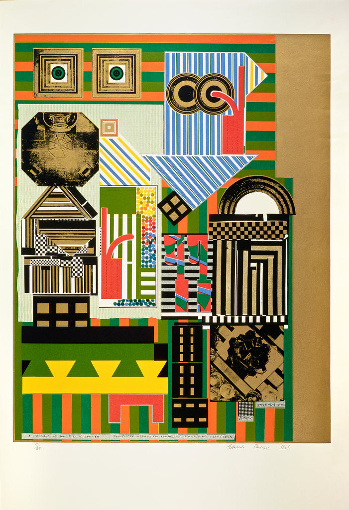 Detail of Artificial sun. From As is when by Eduardo Paolozzi