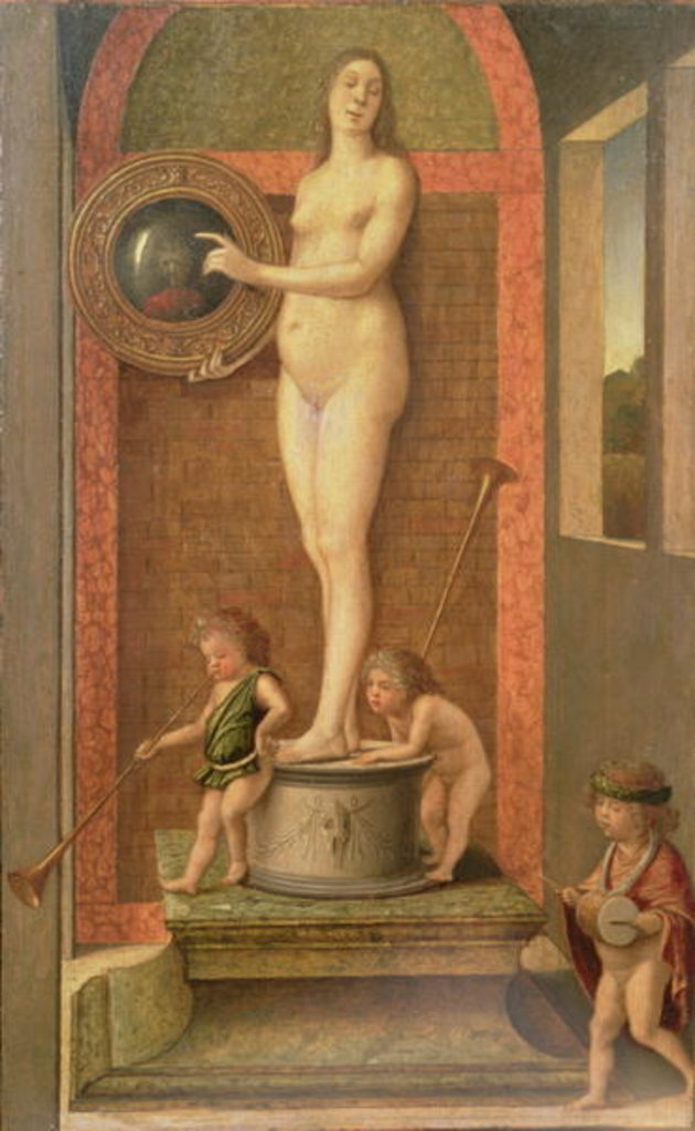 Detail of Vanity by Giovanni Bellini