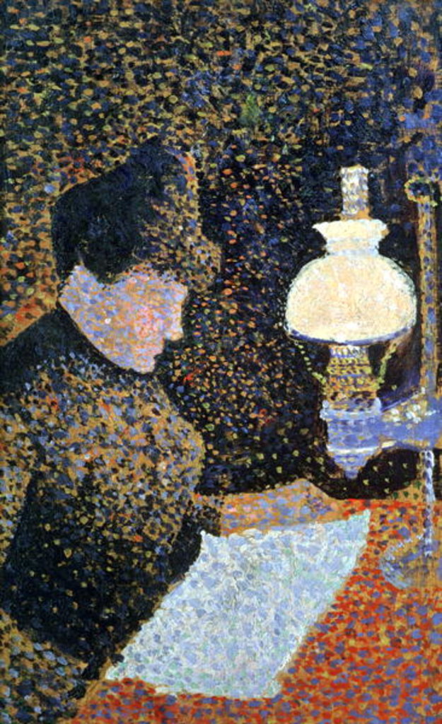 Detail of Woman by a lamp, 1890 by Paul Signac