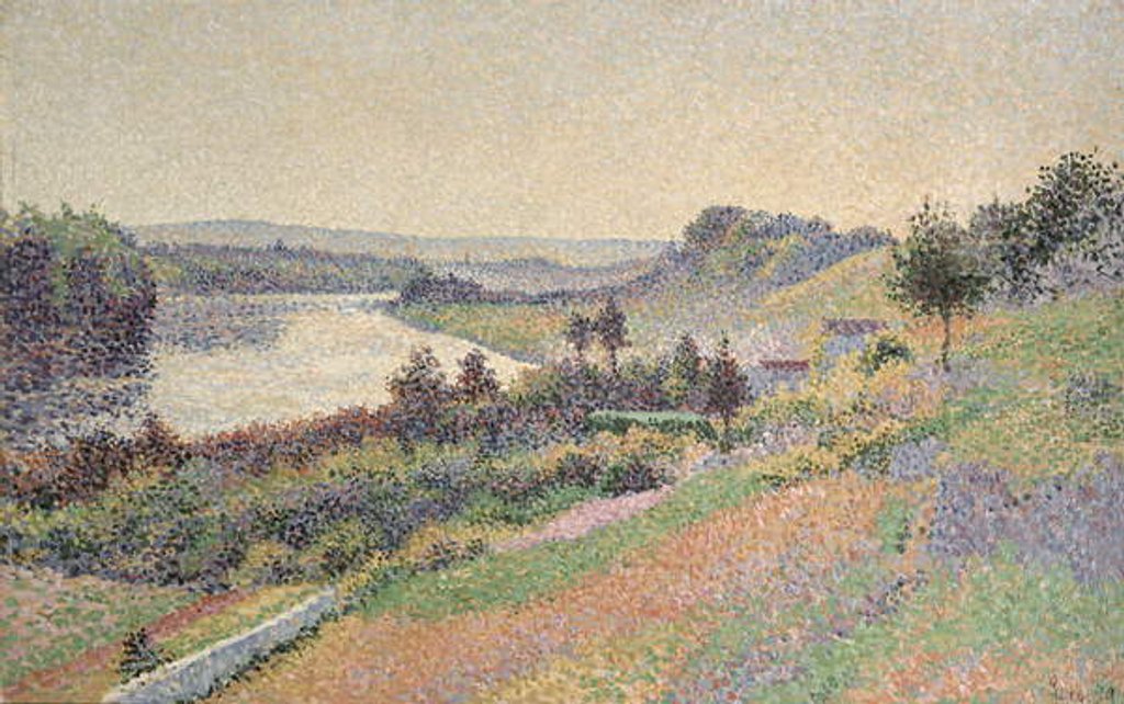 Detail of The Seine at Herblay, 1890 by Maximilien Luce