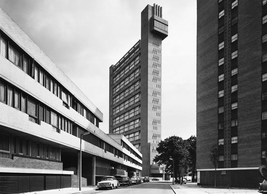 Detail of Trellick Tower in London by Corbis
