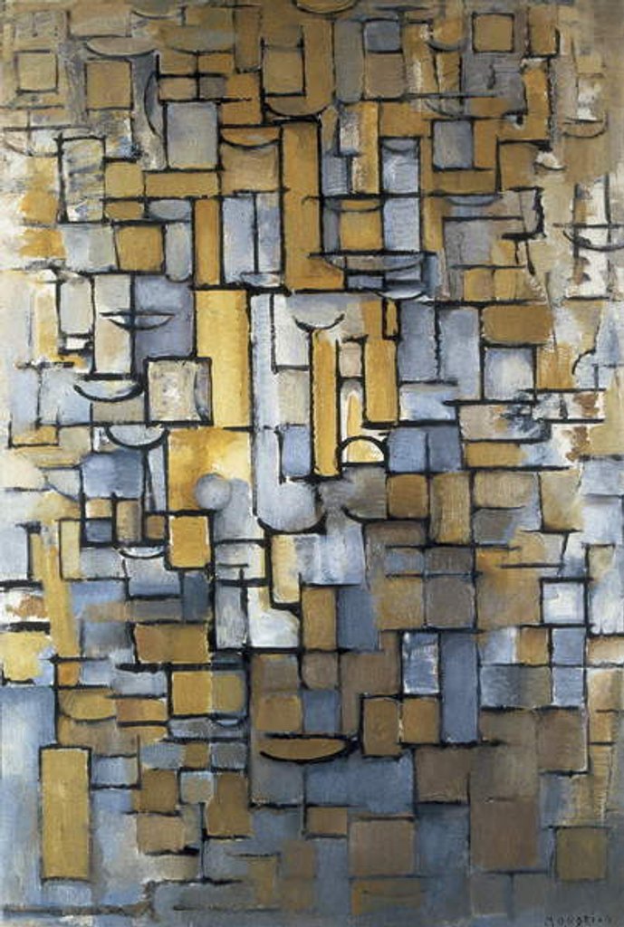 Detail of Composition XIV 1913 by Piet Mondrian