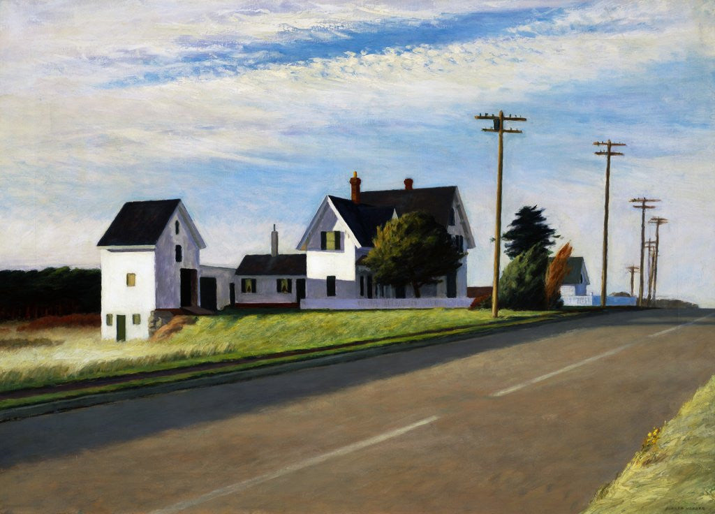 Detail of Route 6, Eastham by Edward Hopper