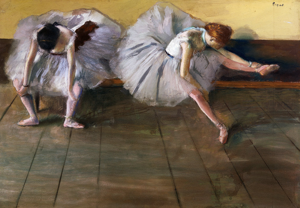 Detail of Dancers by Edgar Degas