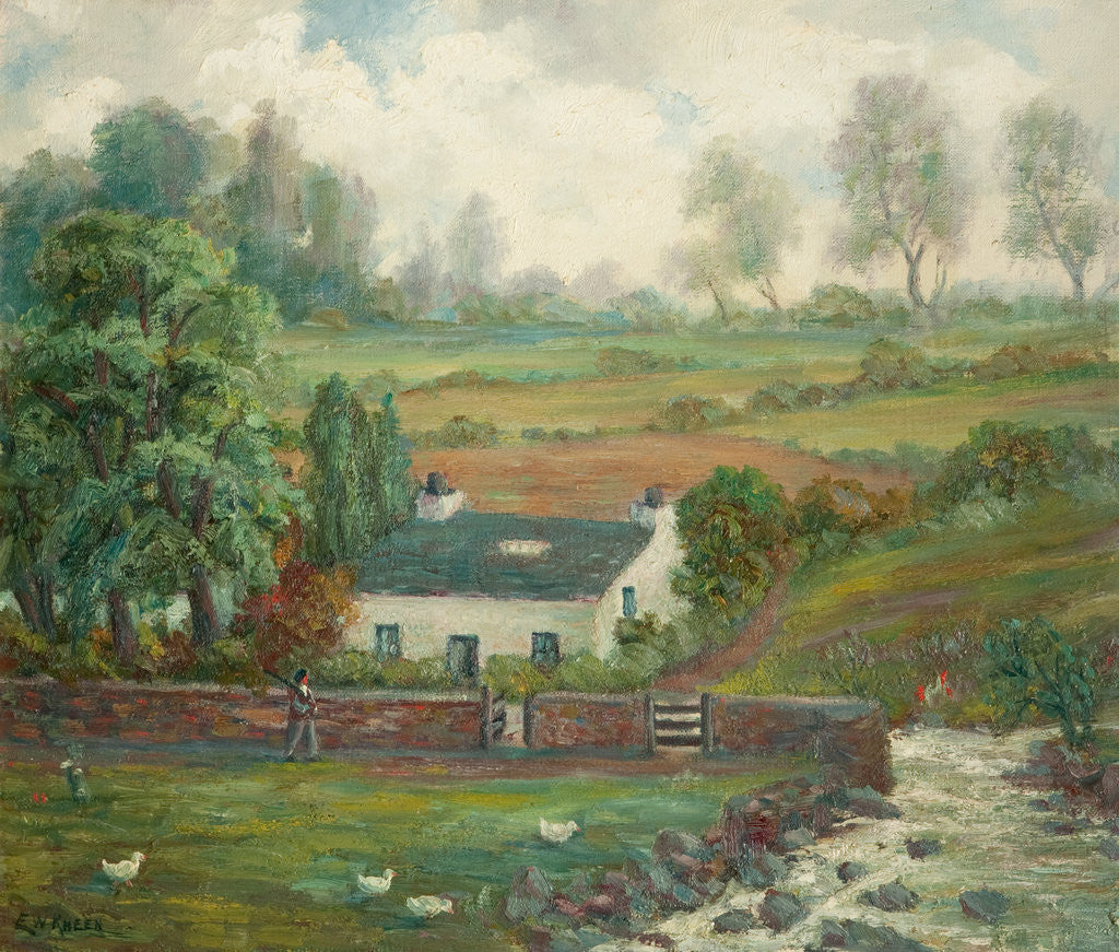 Detail of Cottage near Laxey by E. William Kneen
