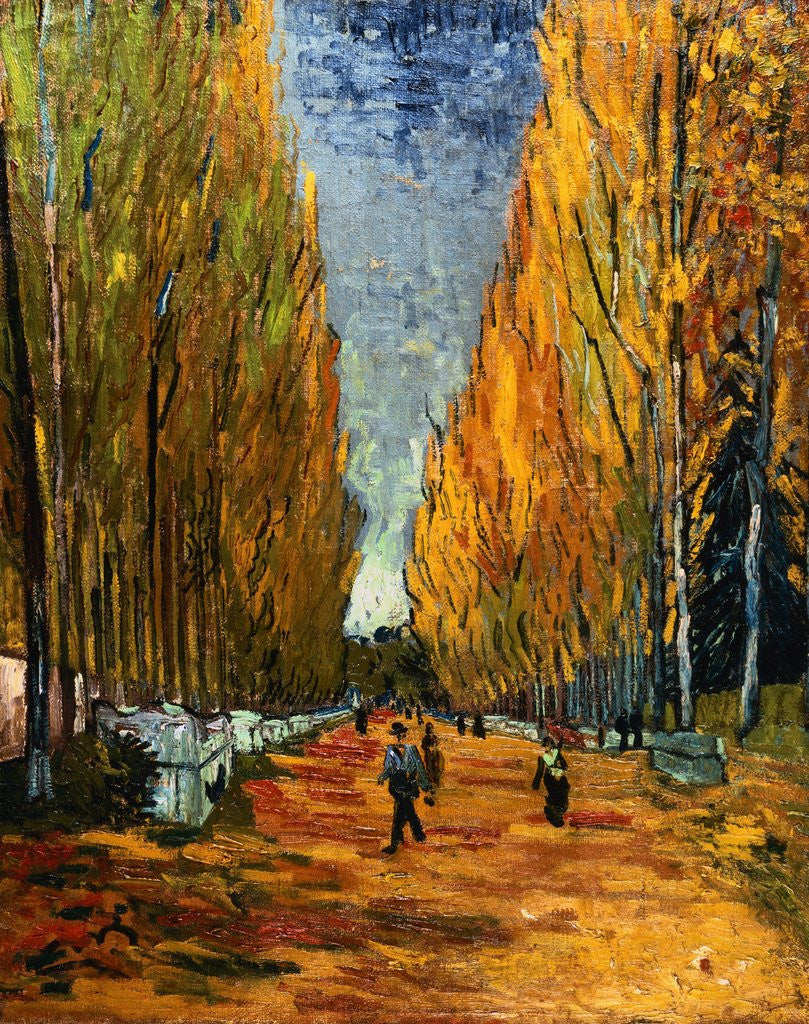 Detail of Avenue of The Elysian Fields by Vincent Van Gogh