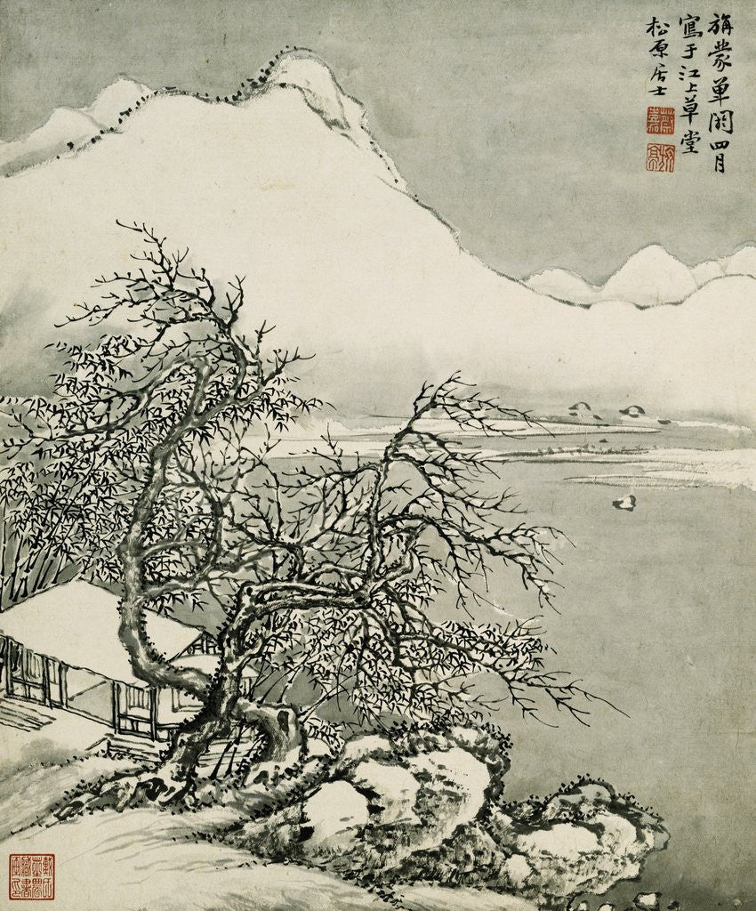 Detail of Landscape: Winter by Cai Jia
