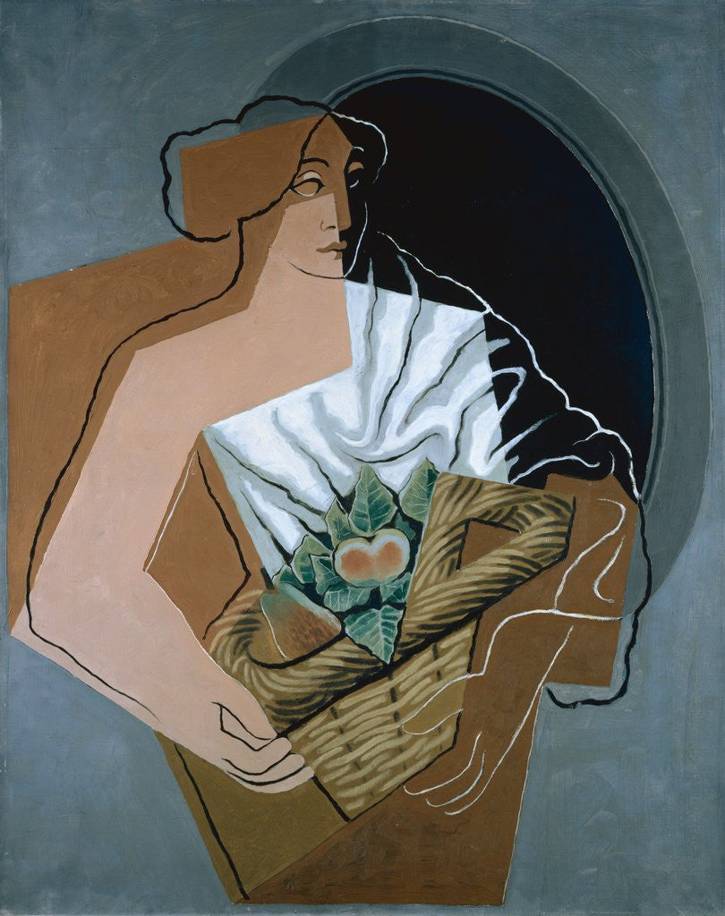 Detail of The Woman with the Basket by Juan Gris
