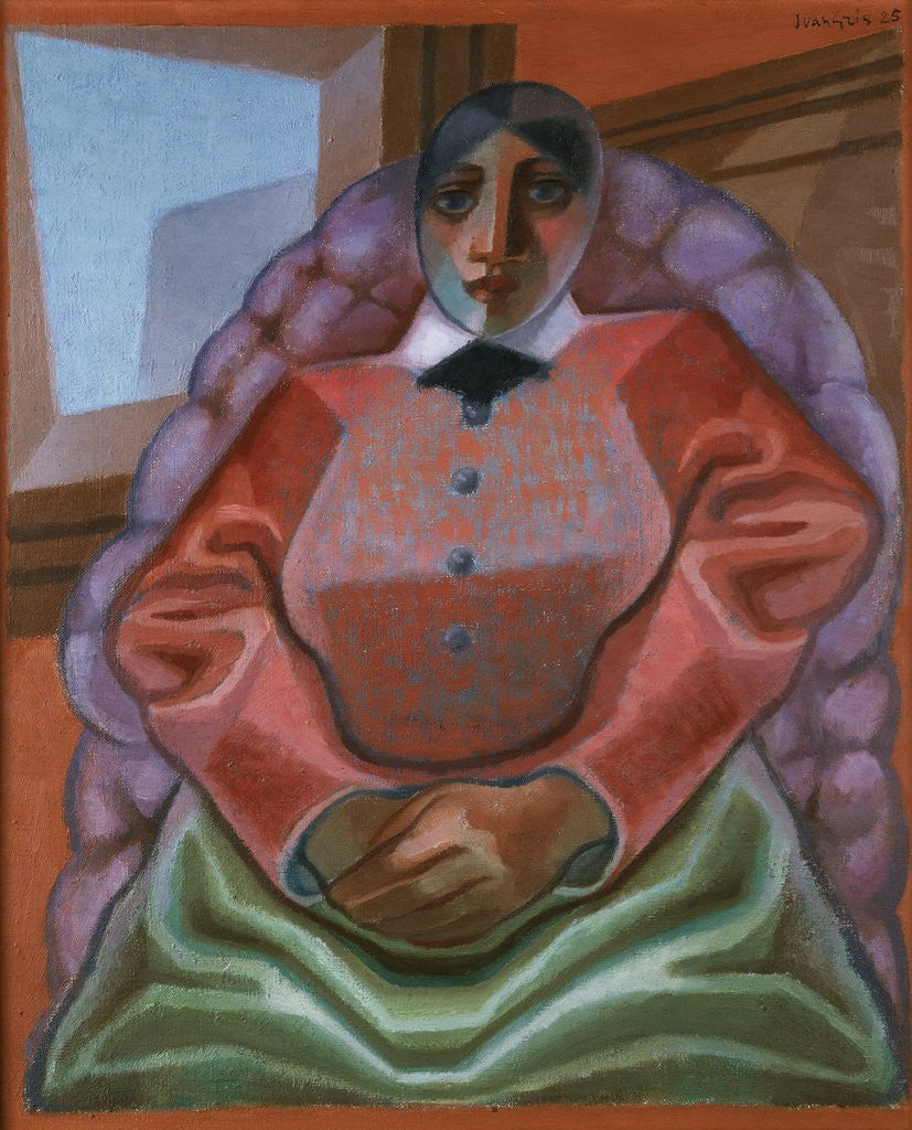 Detail of Woman in an Armchair by Juan Gris