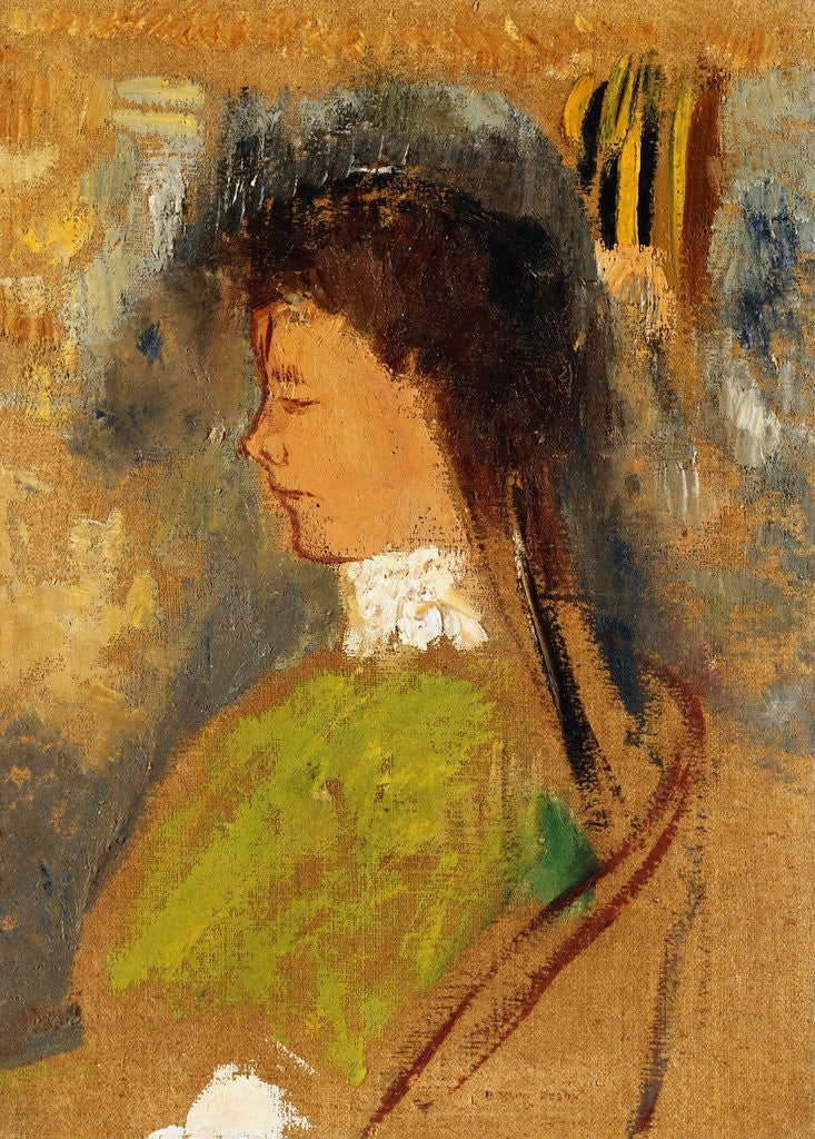 Detail of Violette Heymann by Odilon Redon