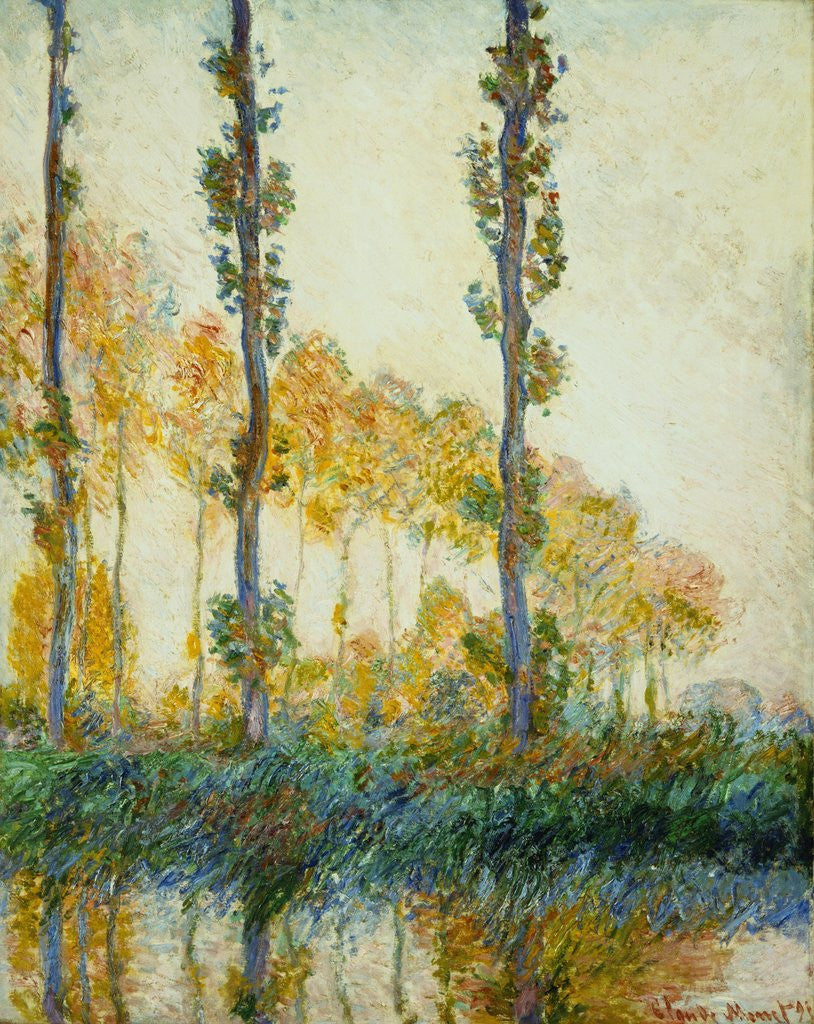 Detail of Three Trees, Autumn by Claude Monet
