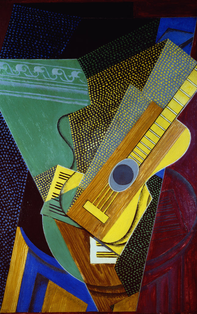 Detail of Guitar on a Table by Juan Gris