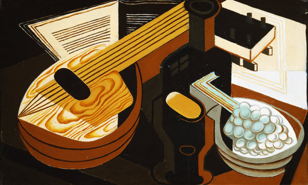 Detail of The Mandolin by Juan Gris