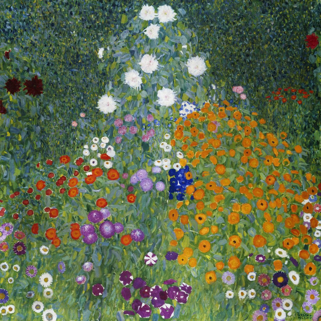 Detail of Farmer's Garden by Gustav Klimt