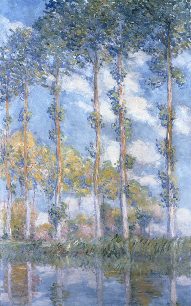 Detail of Poplars (1881) by Claude Monet