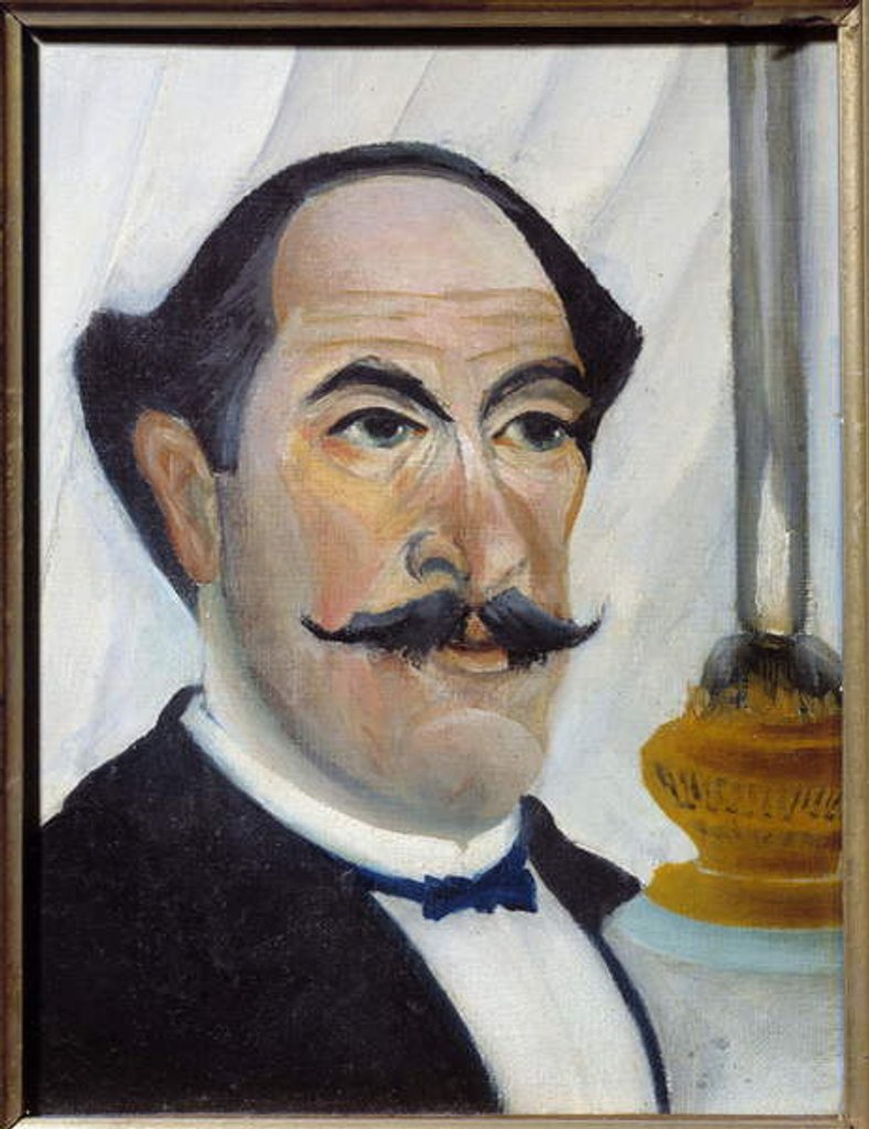 Detail of Self Portrait with Lamp, 1902 by Henri J.F. Rousseau