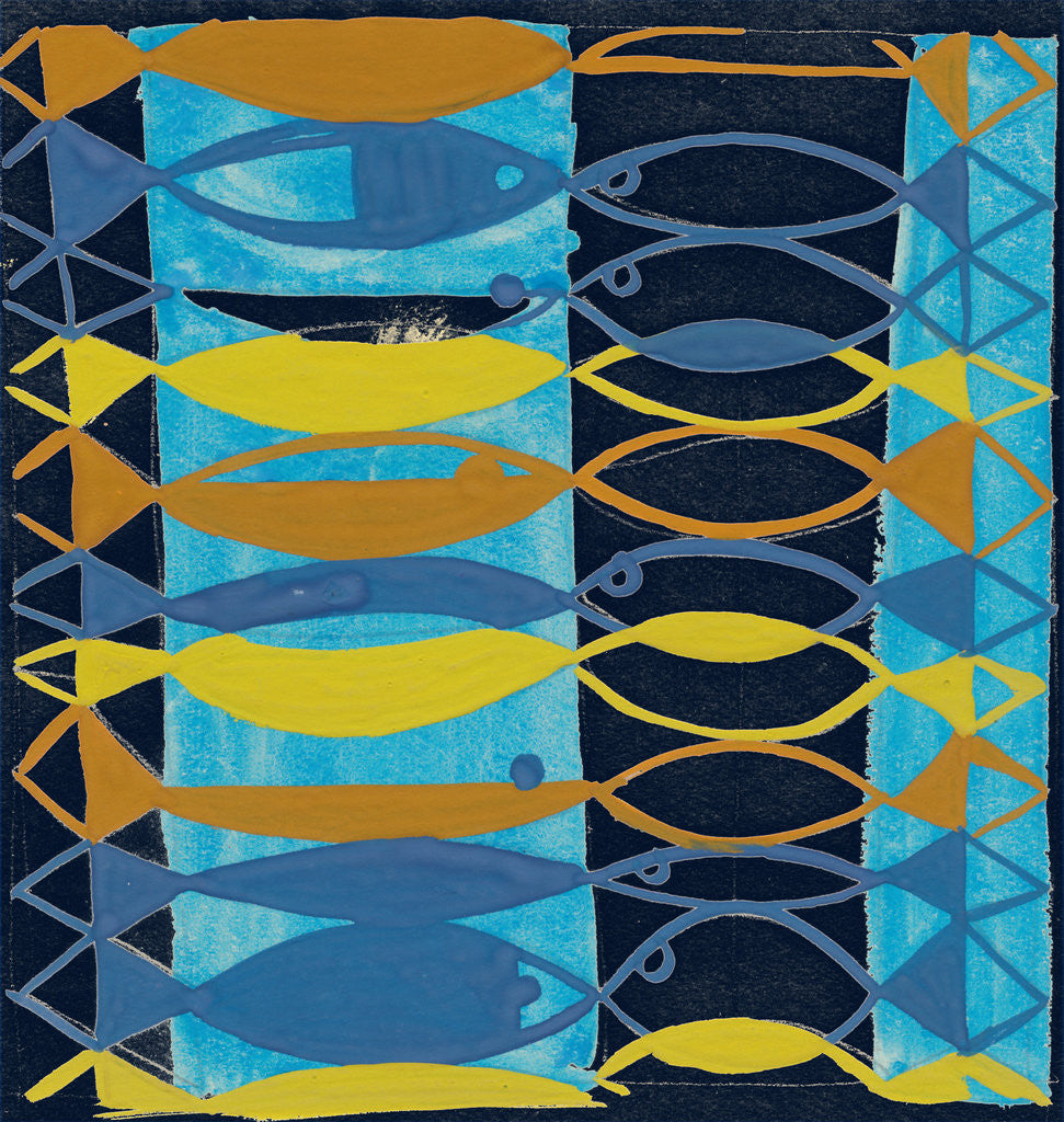 Detail of The Blue Ocean 1 by Karel van Kooning