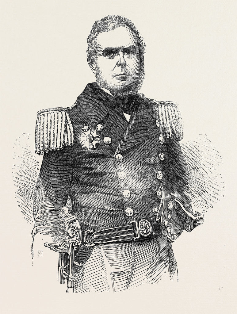 Detail of Vice-Admiral Grenfell, of the Imperial Brazilian Navy. by Anonymous