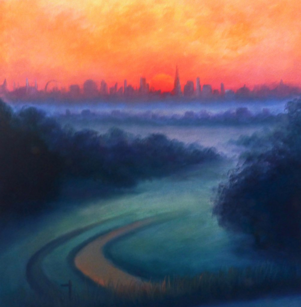 Detail of Summer Dawn Richmond Park; 2023Landscape by Lee Campbell