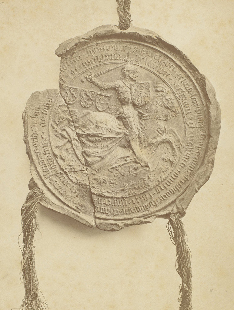Detail of Seal of an unknown historical document, possibly referring to Charles the Bold by Maurits Verveer