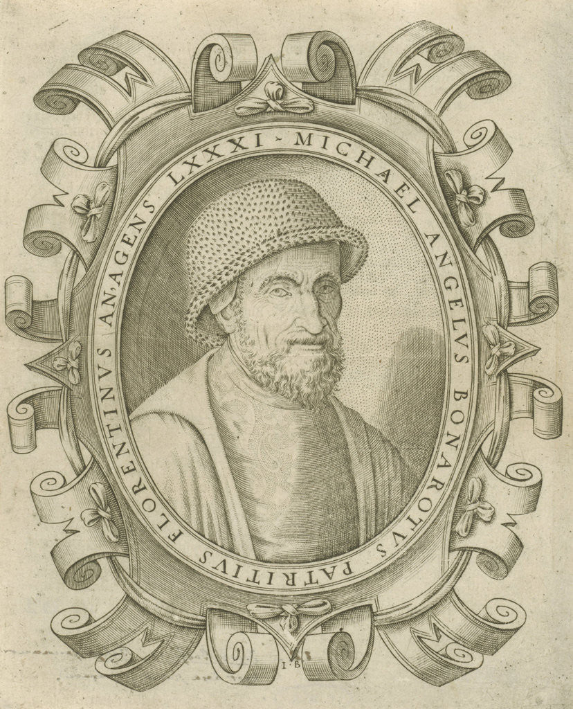 Detail of Portrait of Michelangelo Buonarroti by Jacob Bos