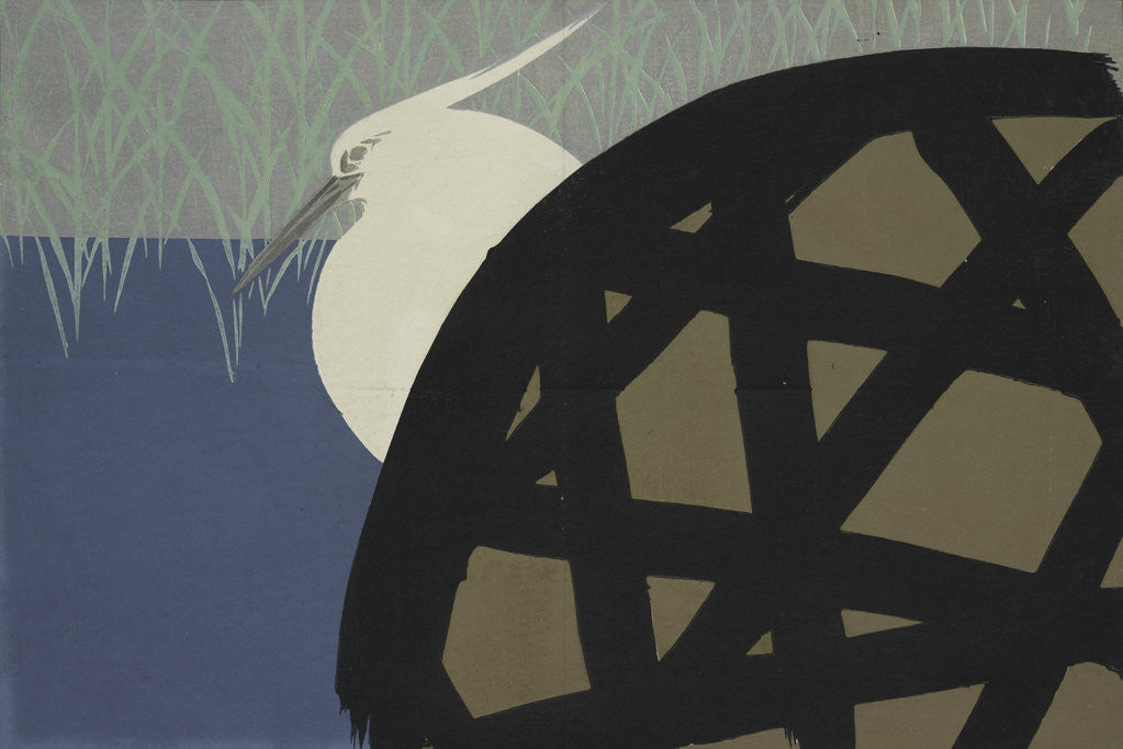 Detail of White Heron by Sekka Kamisaka