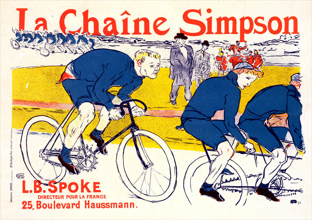 Detail of Poster for la Chaîne Simpson by Henri de Toulouse-Lautrec